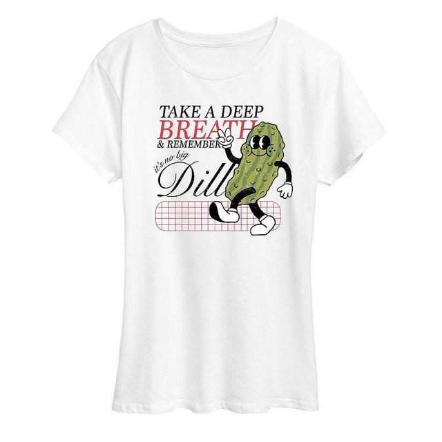 Womens No Big Dill Graphic Tee White Product Image