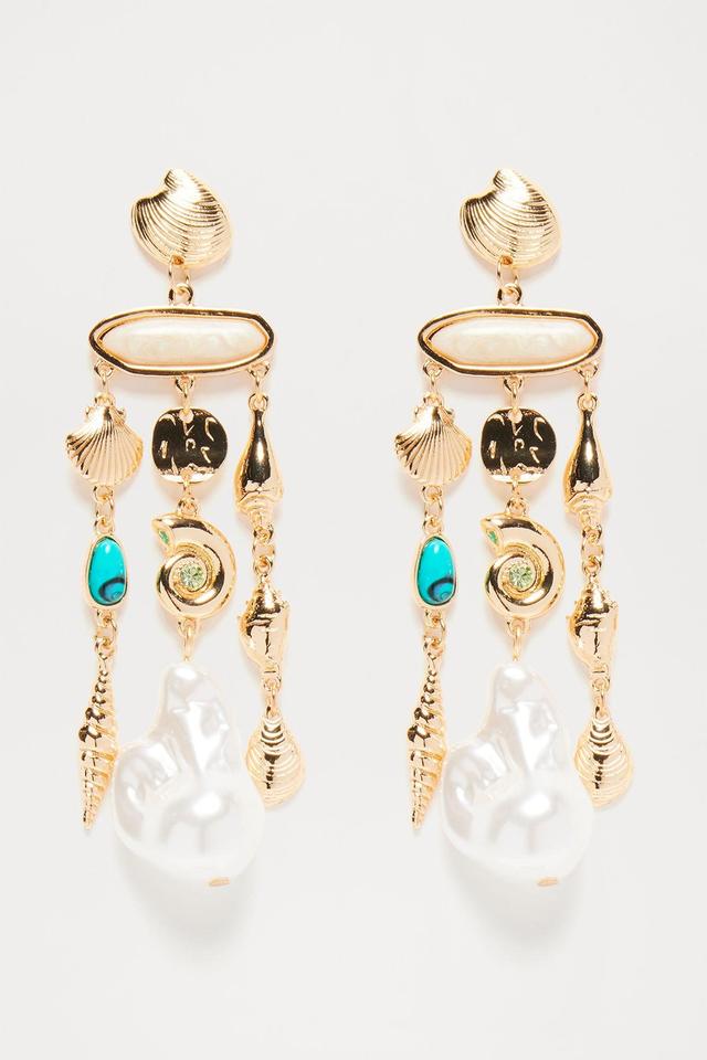 Timeless Tokens Of The Sea Earrings - Gold/combo Product Image