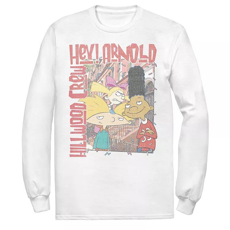 Mens Nickeloden Hey Arnold Colorful Hillwood Poster Tee Product Image