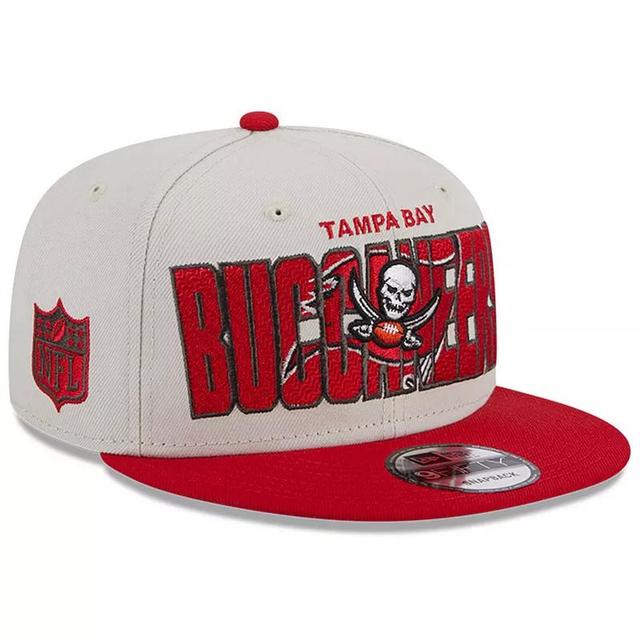 Mens New Era Stone/Red Tampa Bay Buccaneers 2023 NFL Draft 9FIFTY Snapback Adjustable Hat Product Image