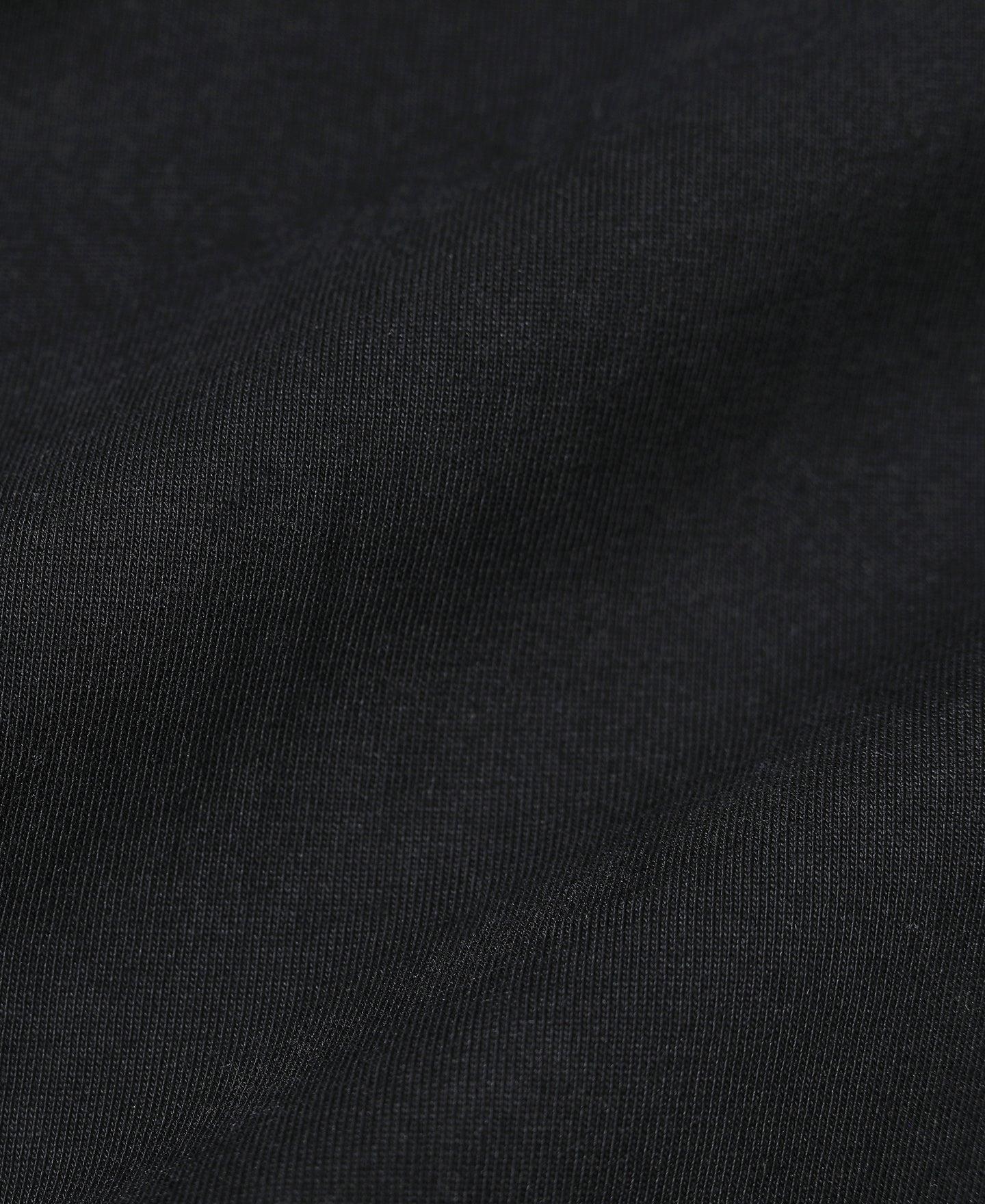 Vintage Short Sleeve Henley T-Shirt - Black Product Image