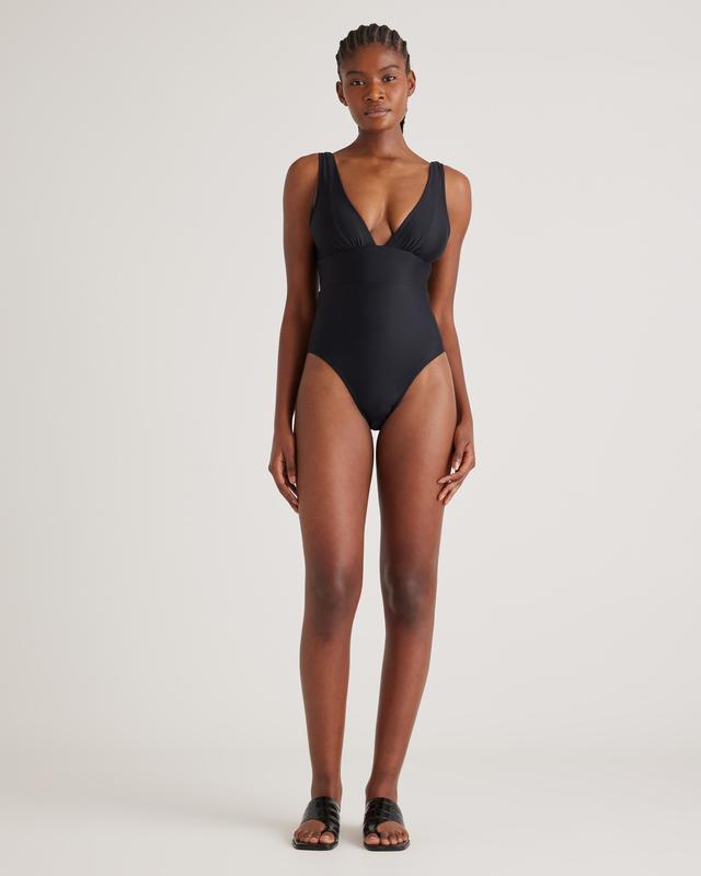 Italian Plunge One-Piece Swimsuit Product Image