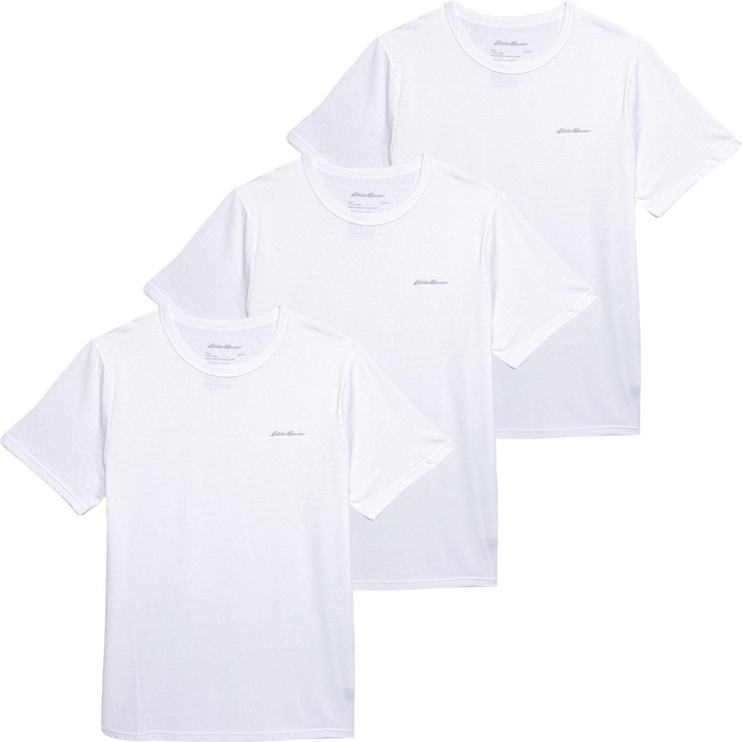 Eddie Bauer Classic Crew Neck Shirt - 3-Pack, Short Sleeve Product Image