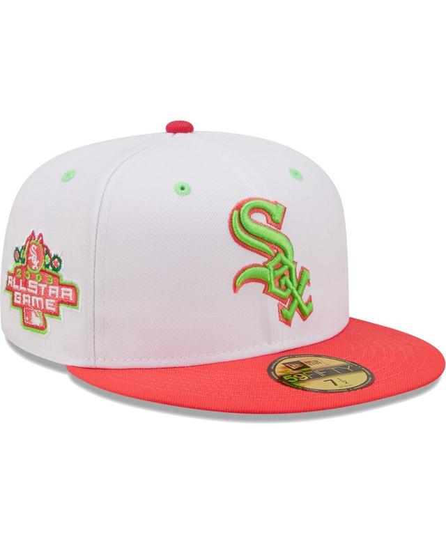 Mens New Era White Chicago White Sox 2003 Mlb All-Star Game Strawberry Lolli 59FIFTY Fitted Hat - White Product Image