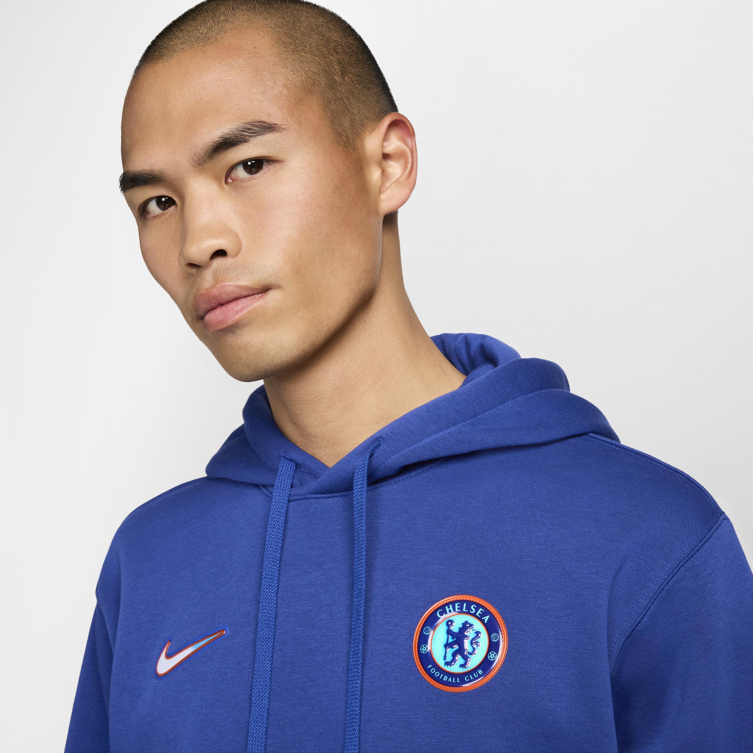 Chelsea FC Club Nike Mens Soccer Pullover Hoodie Product Image