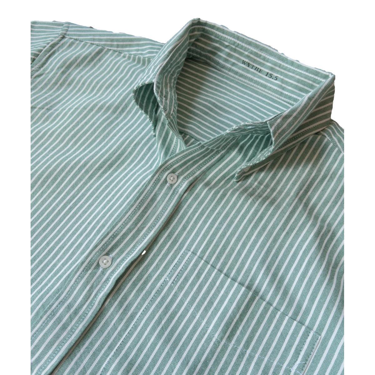 Oxford Cloth Button Down Classic Evergreen Stripe Product Image