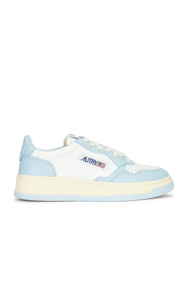 Autry Bicolor Medalist Sneaker in White & Blue - Blue. Size 36 (also in ). Product Image