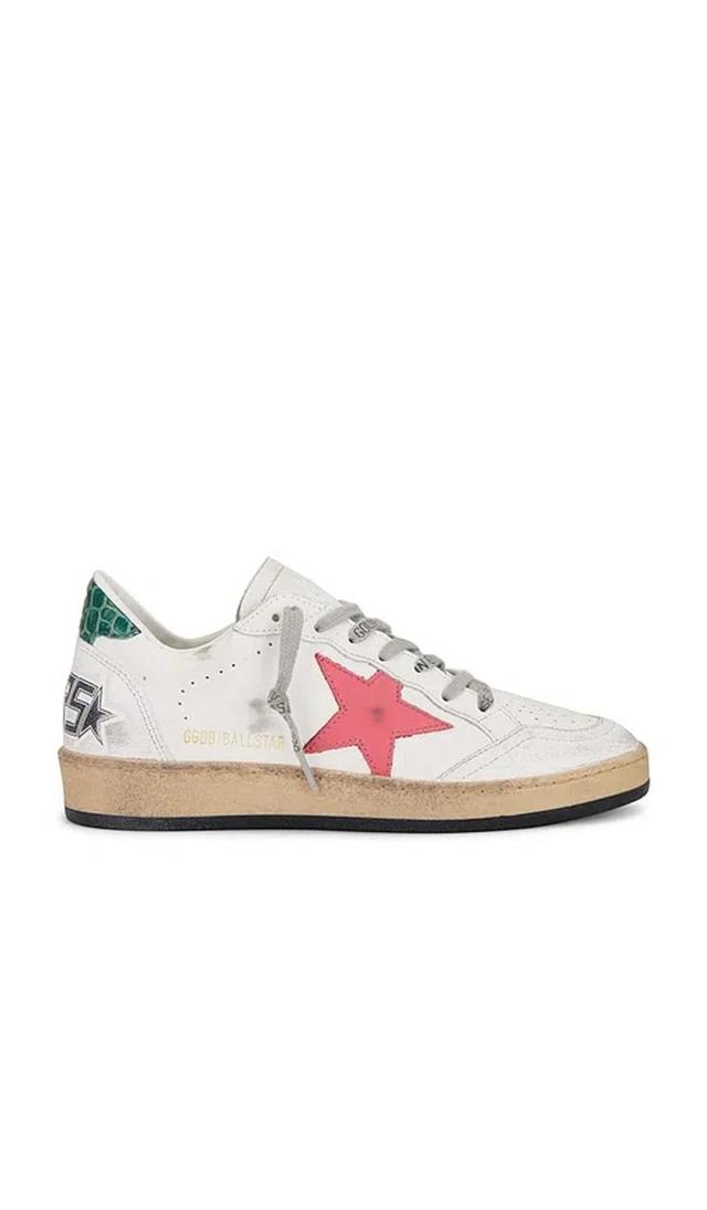 Ball Star Leather Sneakers In White Product Image