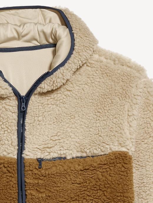 Hooded Sherpa Zip Jacket Product Image