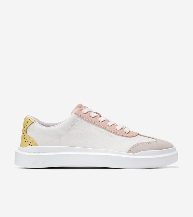 Cole Haan Womens GrandPr Rally Canvas Sneakers - White Size 8 Product Image