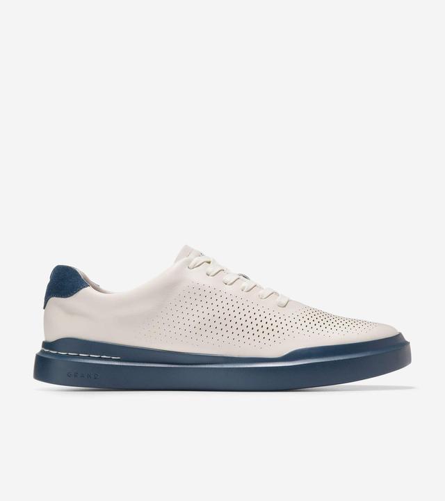 Cole Haan Mens GrandPr Rally Laser Cut Sneaker - White Size 10 Product Image