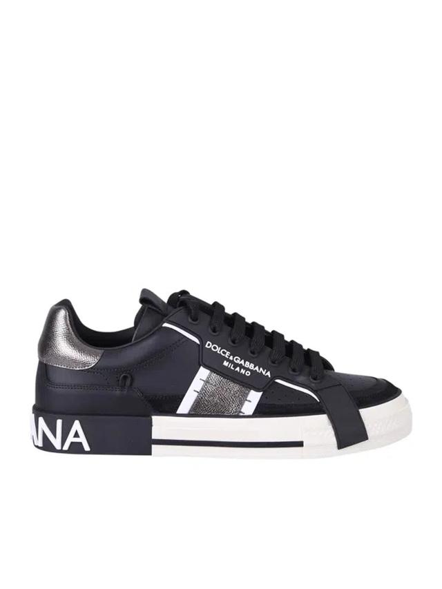 Branded Sneakers In Black Product Image