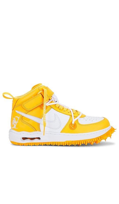 Nike Air Force 1 Mid Sp Leather in Yellow. - size 12 (also in 10.5, 11, 11.5, 14, 7.5, 8, 8.5, 9, 9.5) Product Image