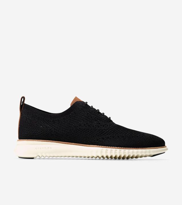 Cole Haan Mens Zerogrand Stitchlite Oxfords - Black Ivory Product Image