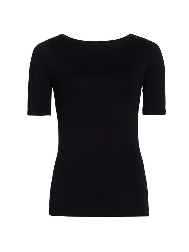 Womens Soft-Touch Boatneck Tee Product Image