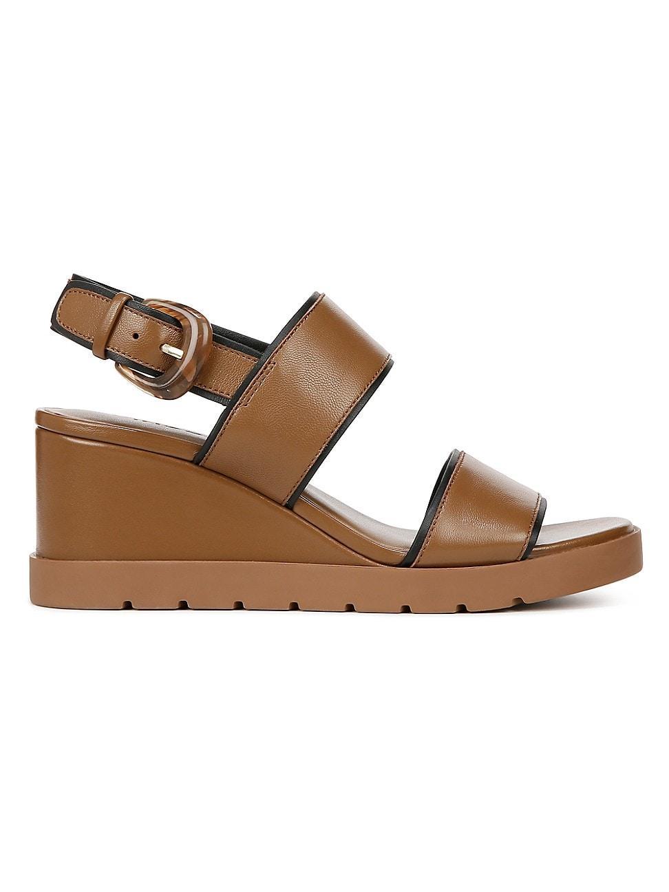 Womens Roma Leather City Wedge Sandals Product Image