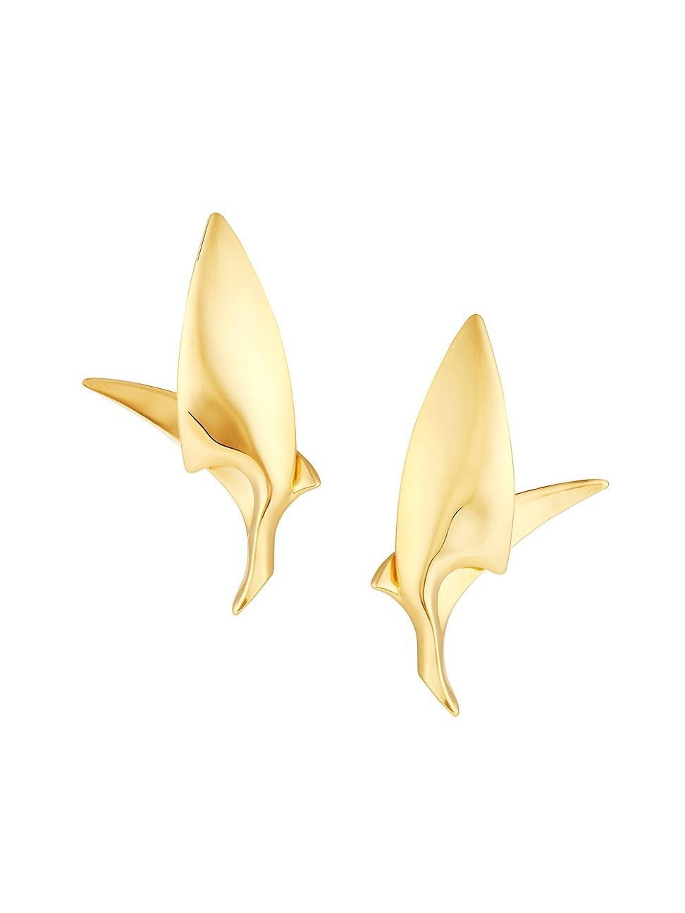 Womens Bird Earrings in Metal Product Image