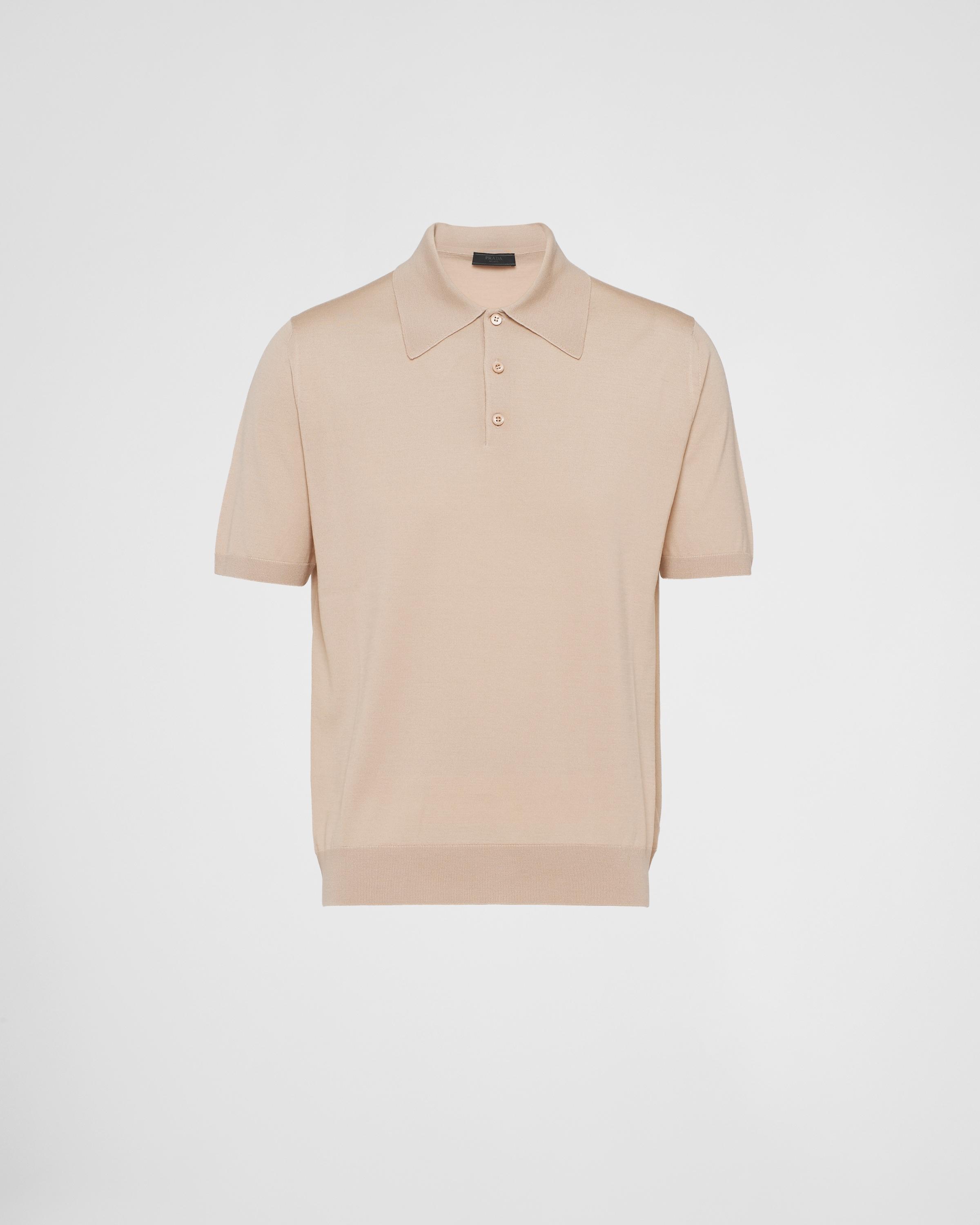 Wool Polo Shirt Product Image