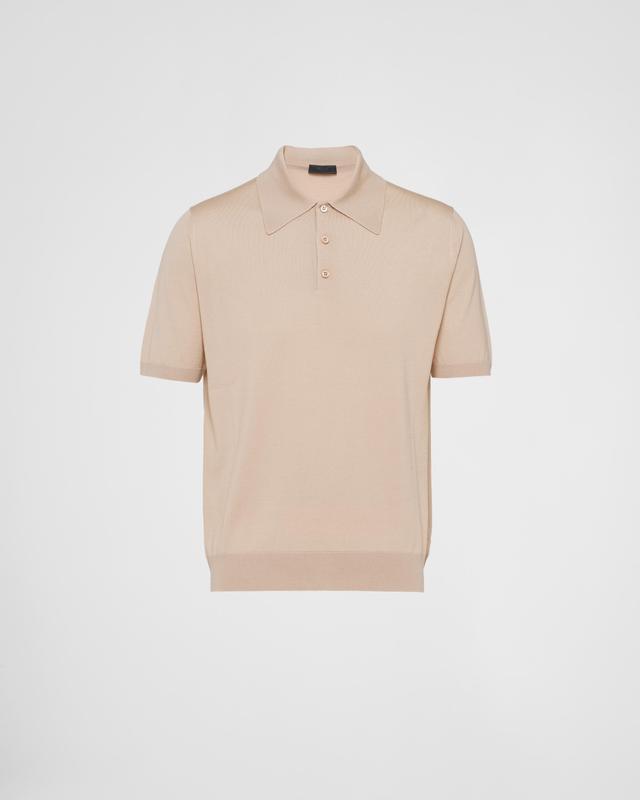 Wool Polo Shirt Product Image