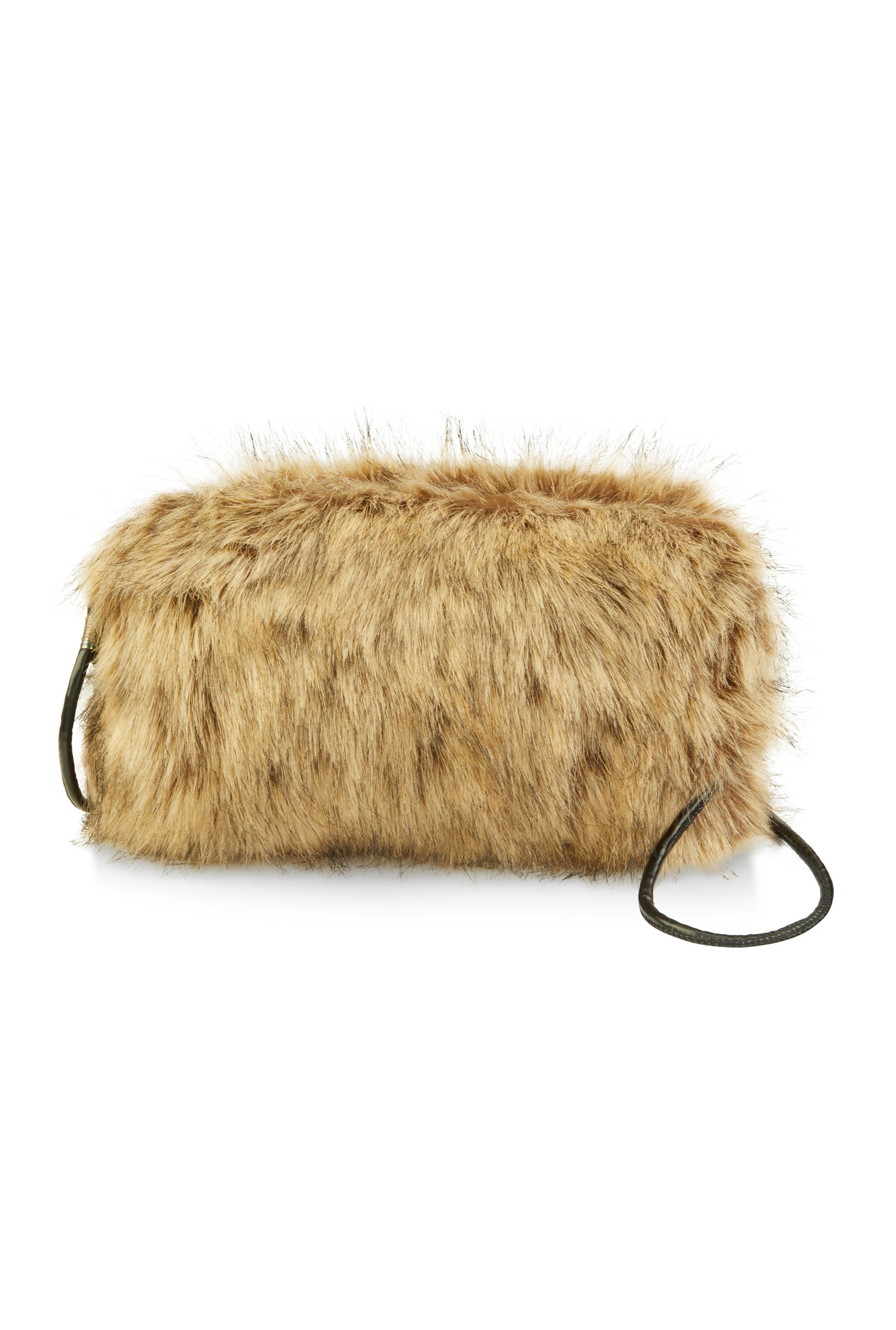 Faux Fur Muff Crossbody Bag Female Product Image