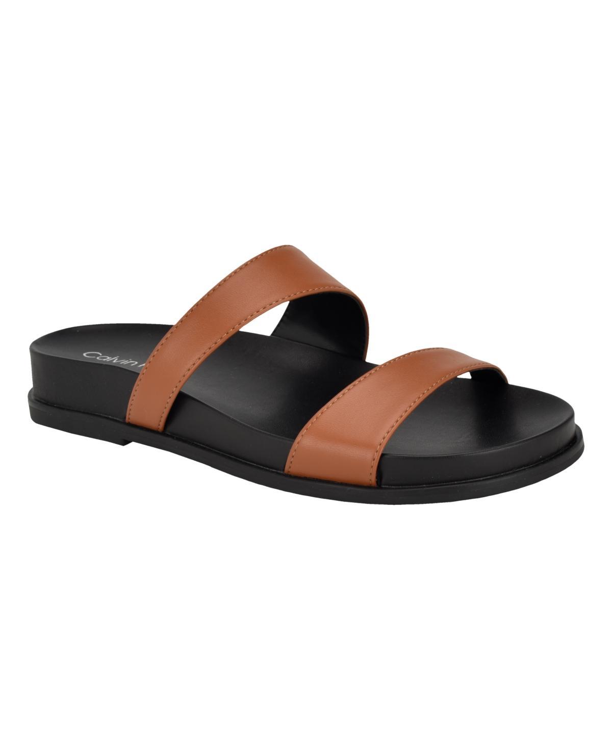 Calvin Klein Womens Womens Explore Sandal - Brown - 7 Product Image