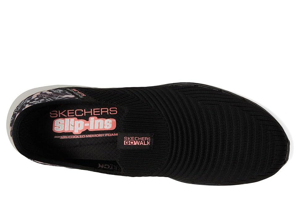 SKECHERS Performance Go Walk 6 Tropical Bay Hands Free Slip-Ins Pink) Women's Shoes Product Image