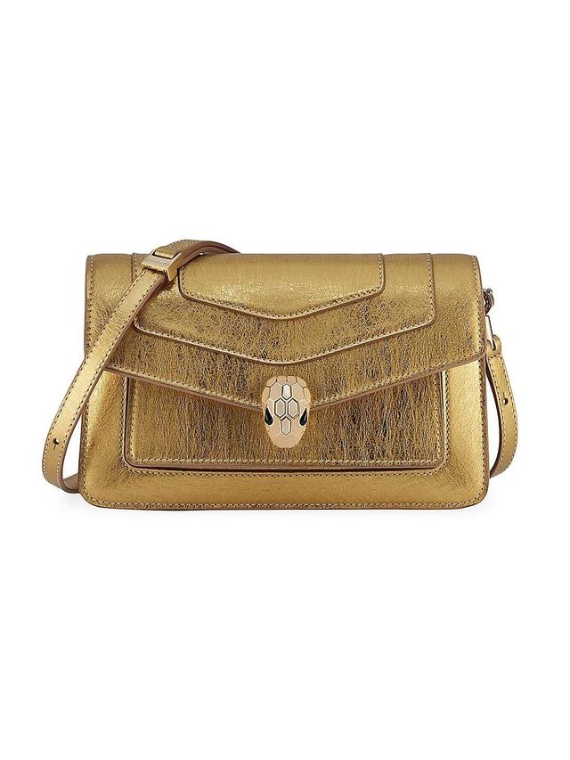 Womens Serpenti Forever Flap Cover Leather Crossbody Bag Product Image