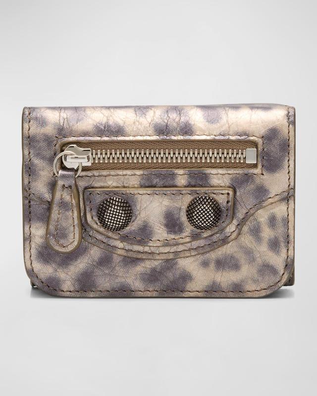 Womens Le Cagole Mini Wallet With Leopard Print Product Image