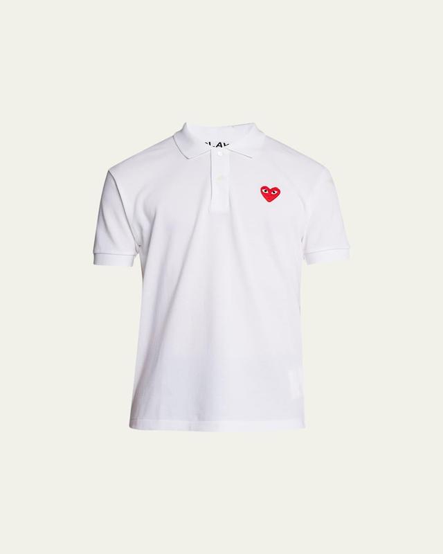 Mens Polo Shirt with Heart Product Image