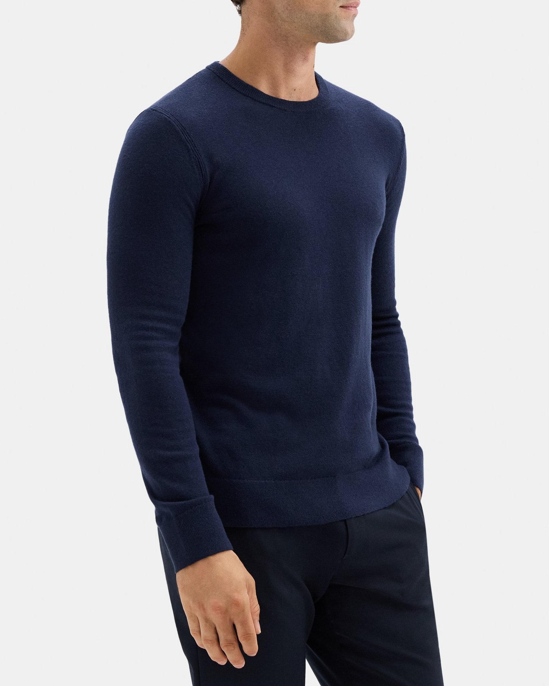 Crewneck Sweater in Wool-Nylon Product Image