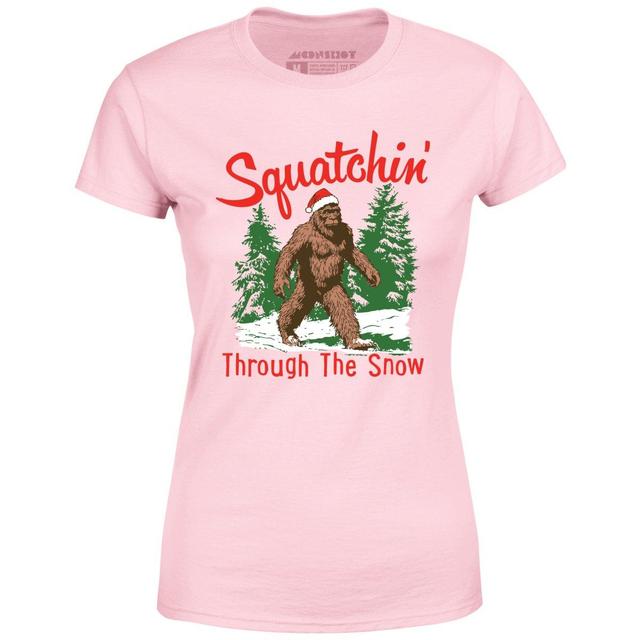 Squatchin' Through The Snow - Women's T-Shirt Female Product Image