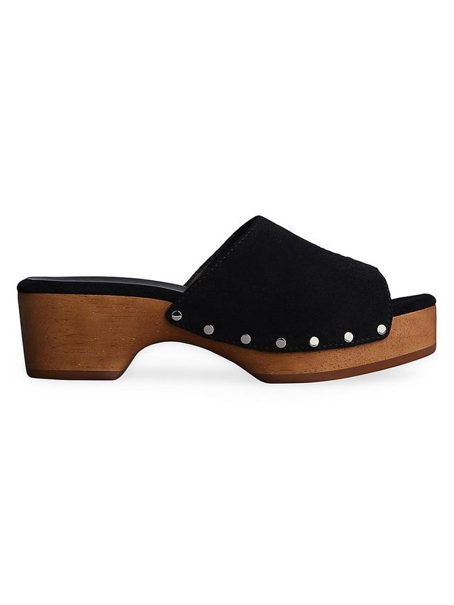 Womens Mara Suede Clogs Product Image