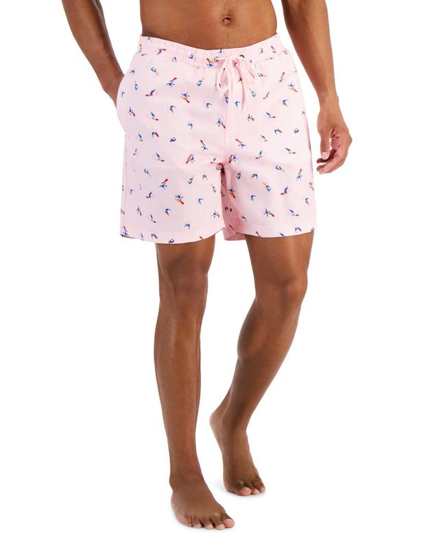 Club Room Mens Surfer Party Printed Quick-Dry 7 Swim Trunks, Created for Macys Product Image