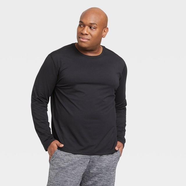 Mens Long Sleeve Performance T-Shirt - All in Motion Black M Product Image