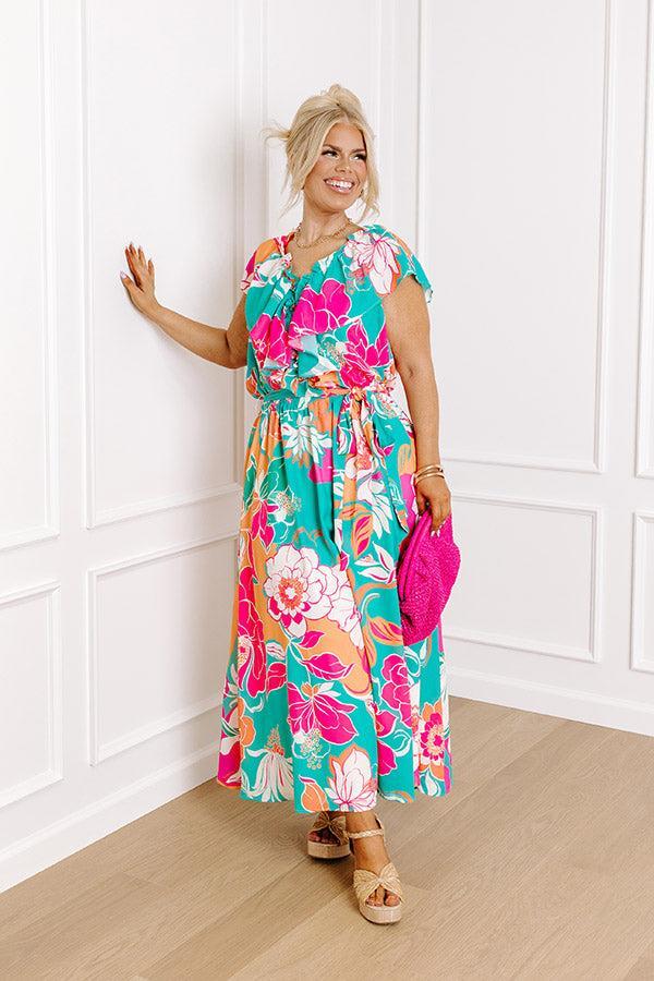 Dreamy And Darling Floral Midi Curves Product Image