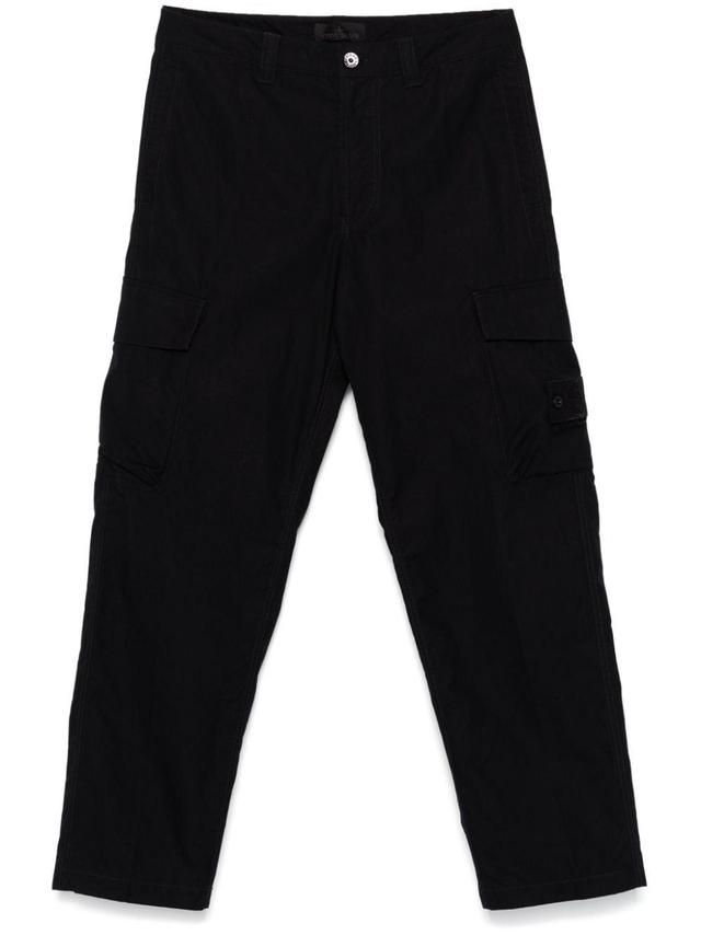 STONE ISLAND Compass-badge Cargo Pants In Black Product Image