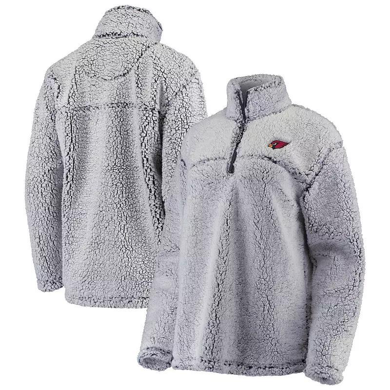 Womens G-III 4Her by Carl Banks Gray Arizona Cardinals Sherpa Quarter-Zip Pullover Jacket Product Image