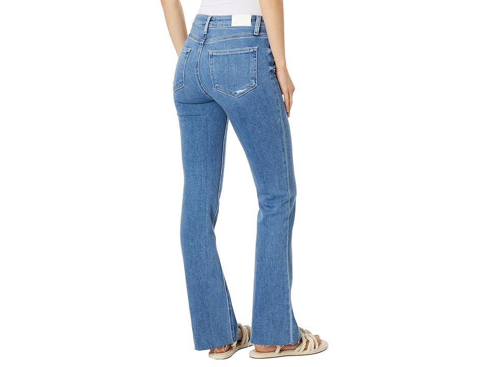 Paige High-Rise Laurel Canyon Raw Hem in Simple Life Distressed (Simple Life Distressed) Women's Jeans Product Image