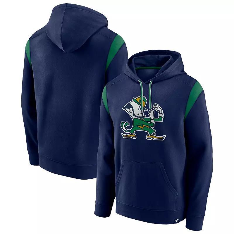 Mens Fanatics Branded Notre Dame Fighting Irish Gym Rat Pullover Hoodie Blue Product Image