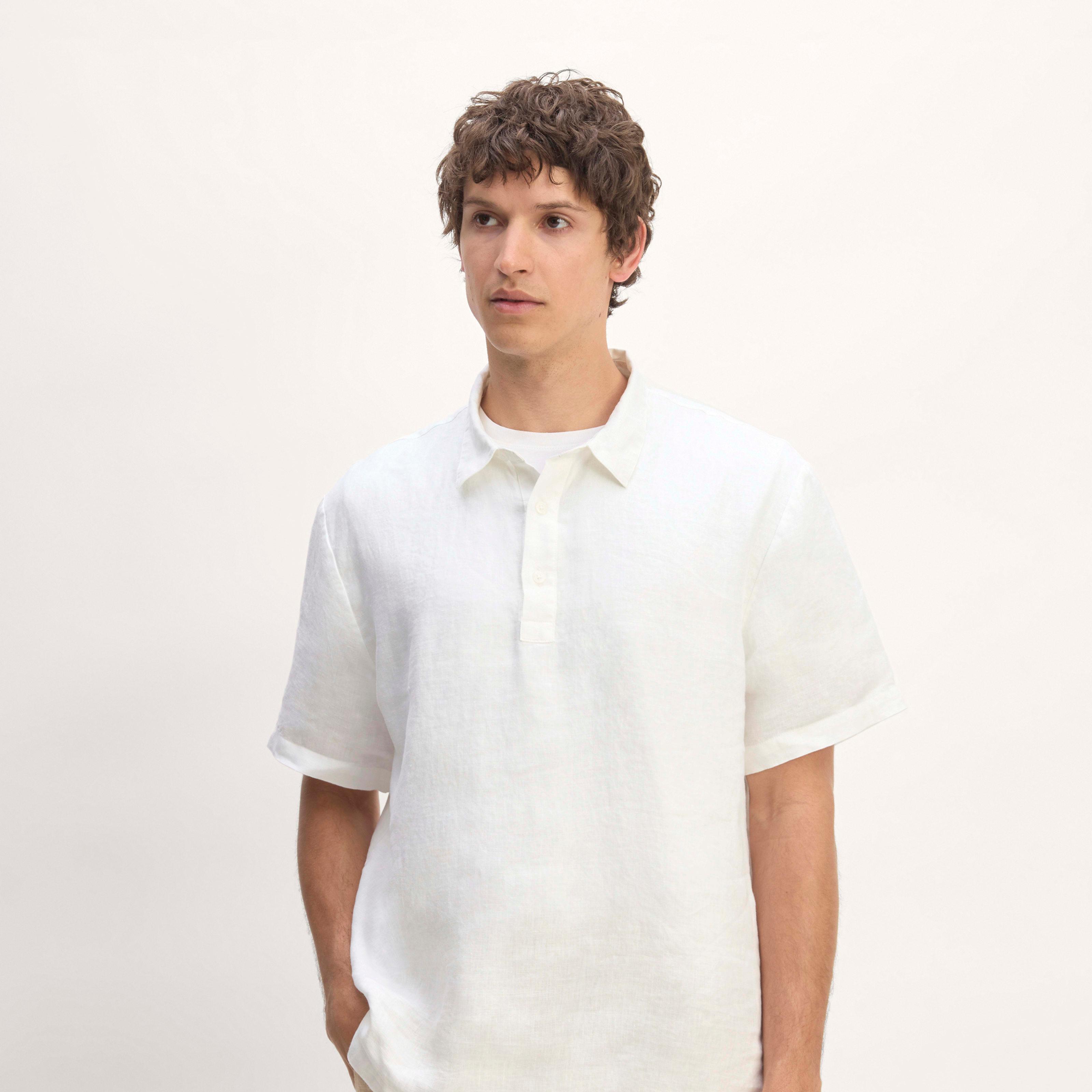 Mens Linen Short-Sleeve Popover Shirt by Everlane Product Image