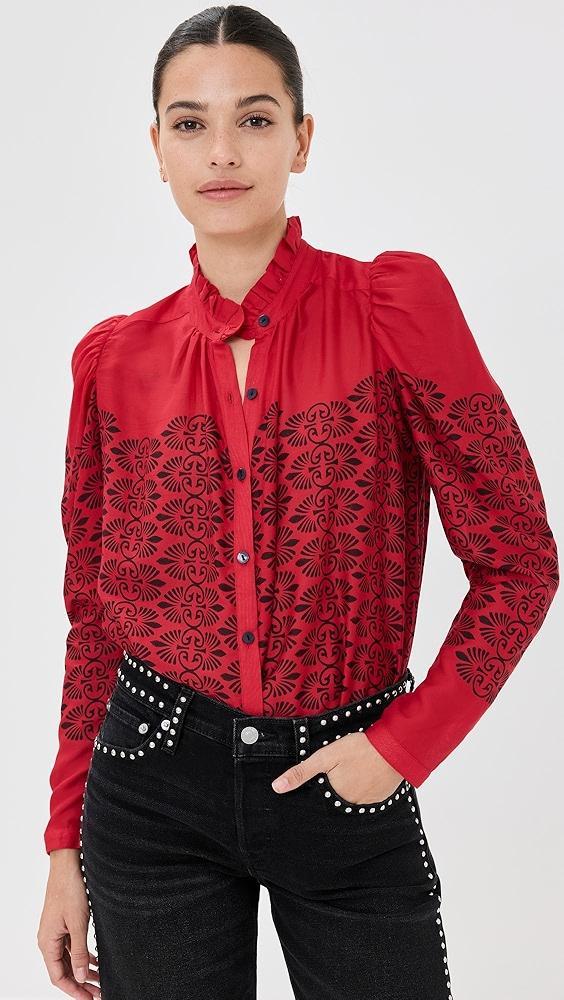 Alix of Bohemia Artemis Cherry Trellis Shirt | Shopbop Product Image