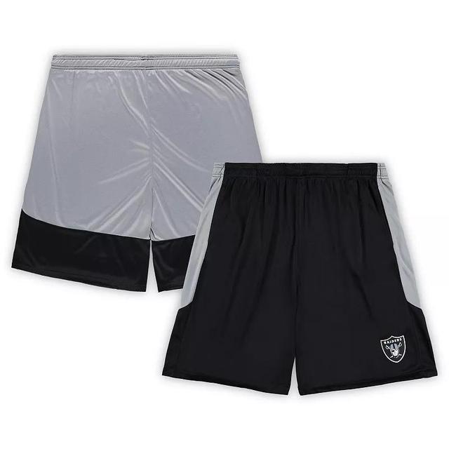 Mens Fanatics Branded Black Las Vegas Raiders Big & Tall Team Logo Shorts Product Image