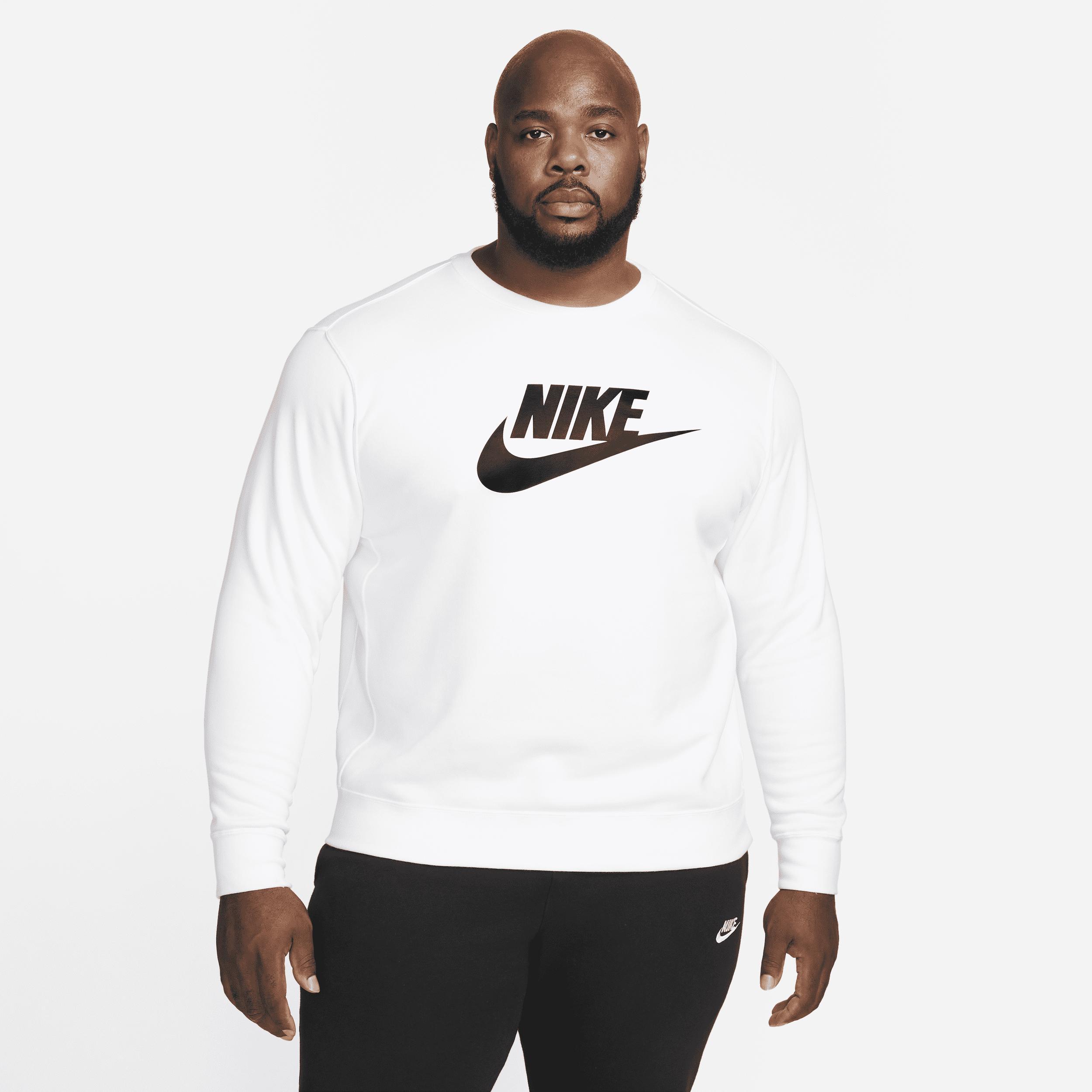 NIKE Men's Sportswear Club Fleece Graphic Crewneck Sweatshirt In Midnight Navy Product Image