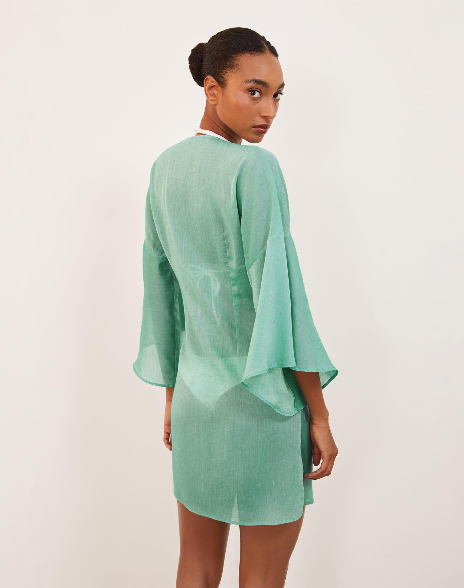 Perola Short Cover Up (exchange only) - Seagreen Product Image