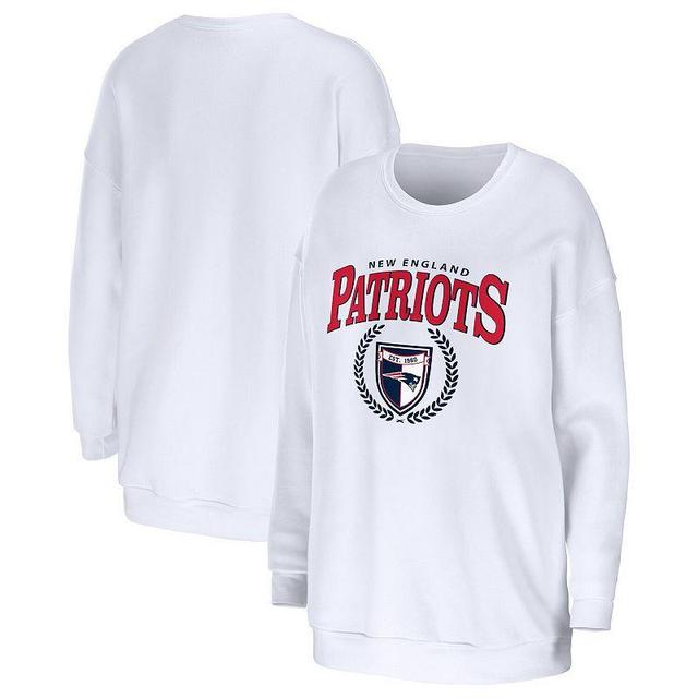 Womens WEAR by Erin Andrews New England Patriots Oversized Pullover Sweatshirt Product Image