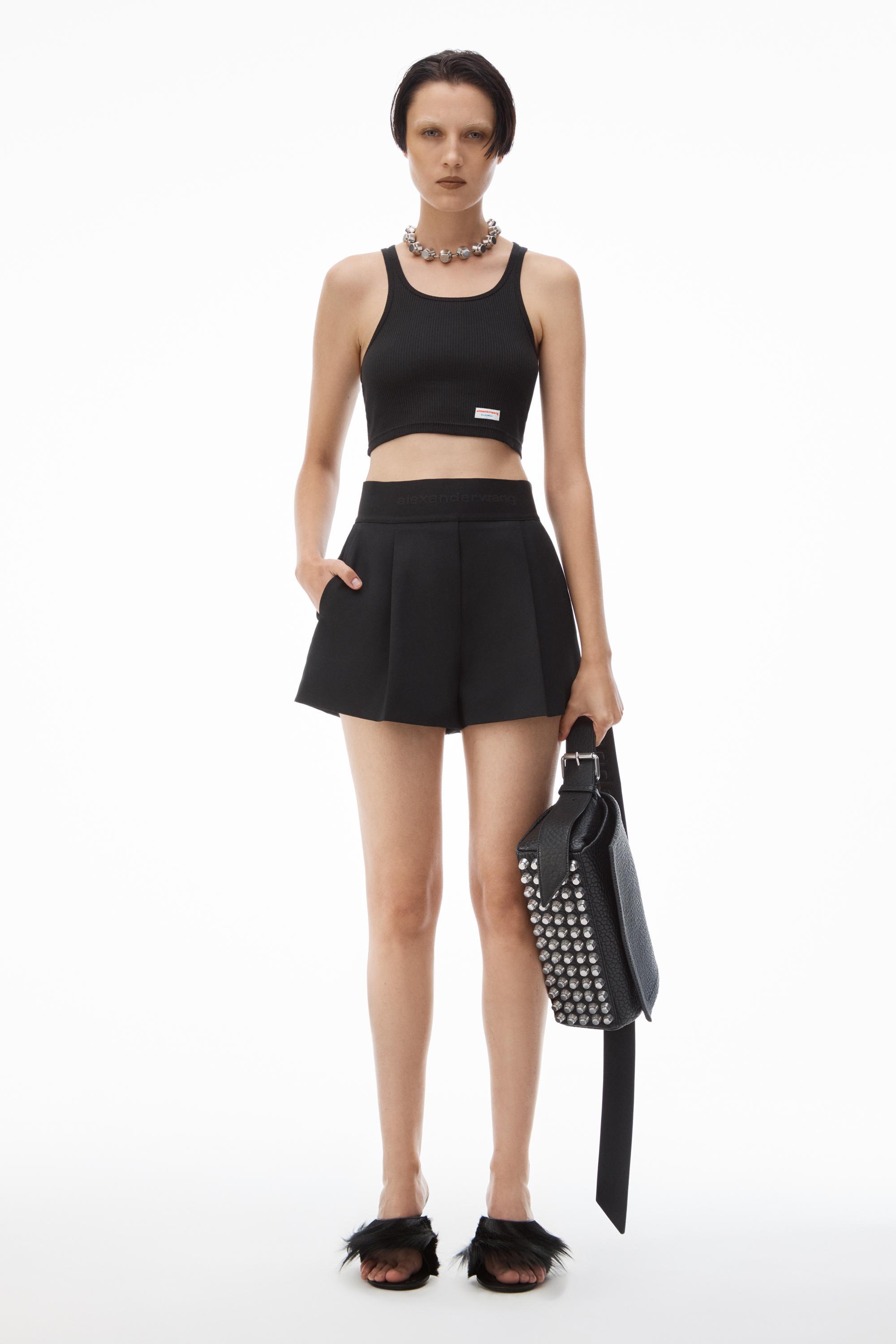 High Waisted Tailored Short In Wool Tailoring Product Image