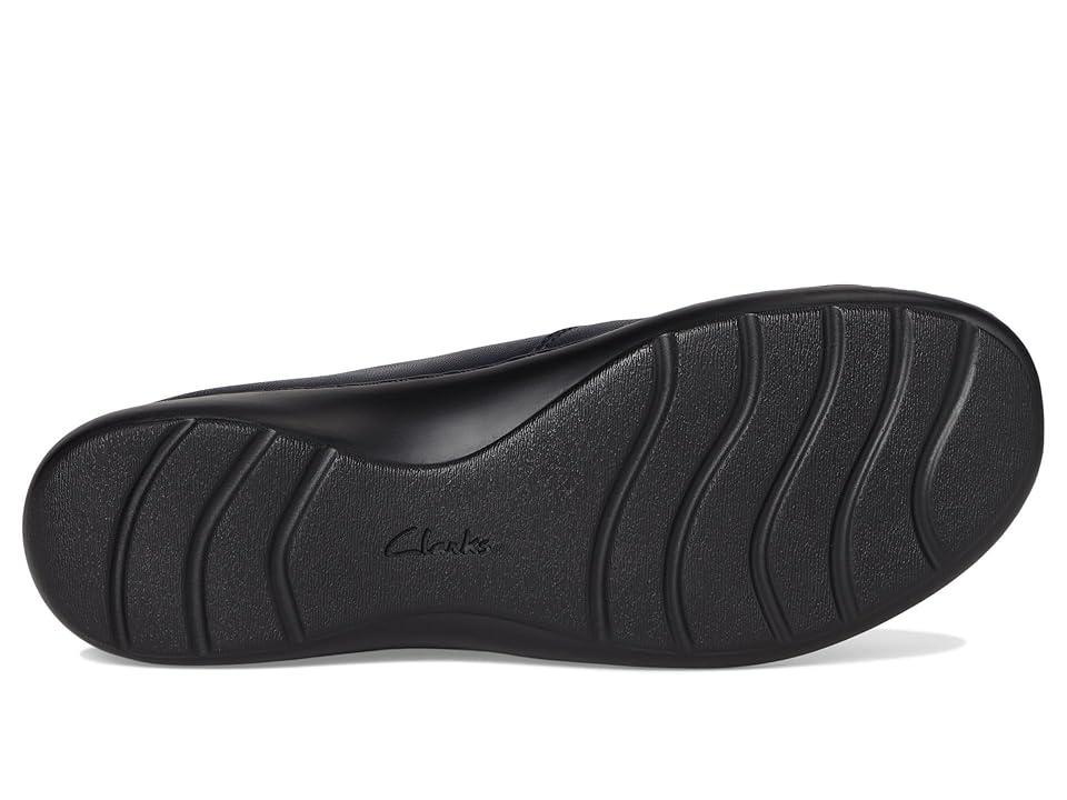 Clarks Cora Aubrie (Navy Leather) Women's Flat Shoes Product Image