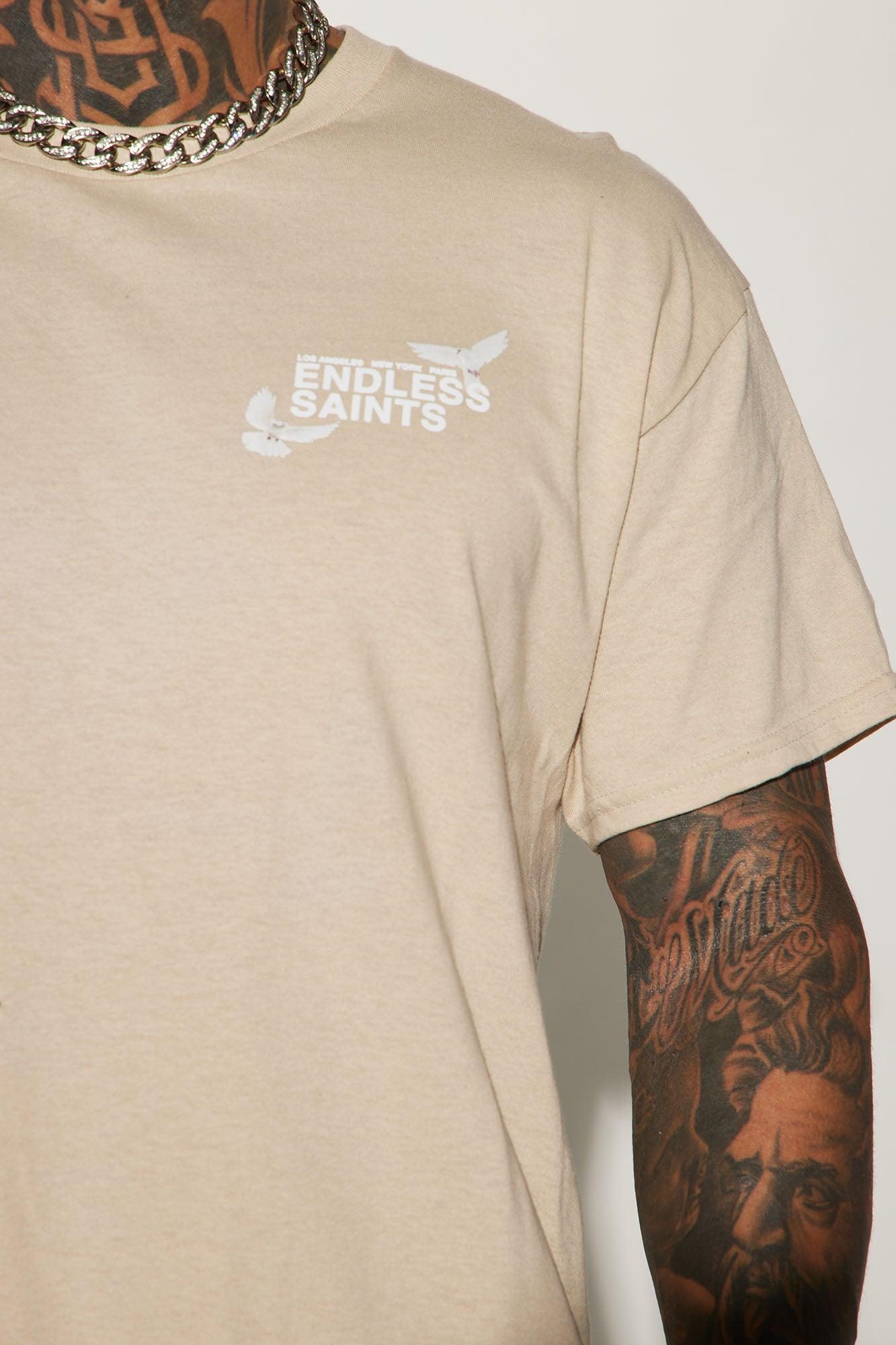 Endless Saints Short Sleeve Tee - Sand Product Image