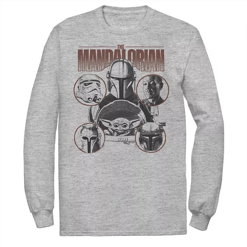 Mens Star Wars The Mandalorian Greyscale Ally Portrait Panels Tee Product Image