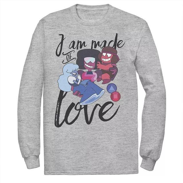 Mens Cartoon Network Steven Universe I Am Made Of Love Tee Athletic Grey Product Image